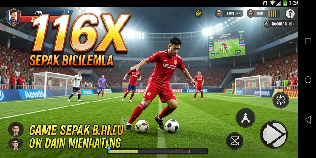 Tampilan grafis gameplay 116X yang mengesankan dan dinamis.