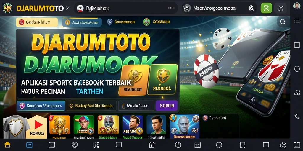 Screenshot utama DJARUMTOTO menampilkan tampilan antarmuka pengguna yang menarik.
