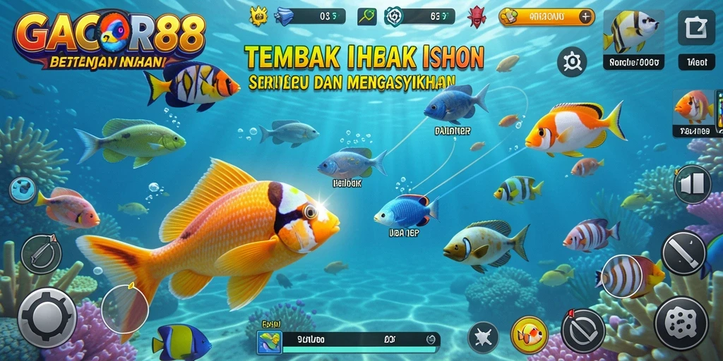 Gameplay seru menembak ikan di GACOR88 yang penuh warna.