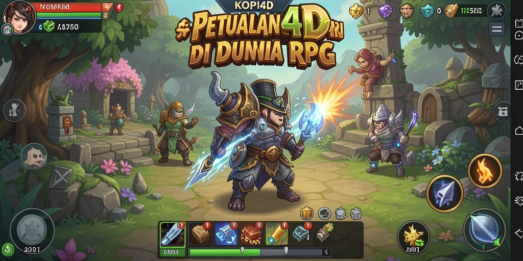 Tampilan gameplay RPG KOPI4D yang menawan dan seru.