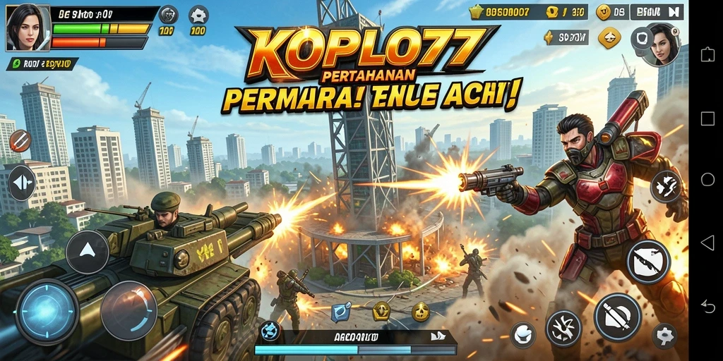 Gambaran gameplay KOPLO77 yang mendebarkan dan penuh strategi Tower Defense.