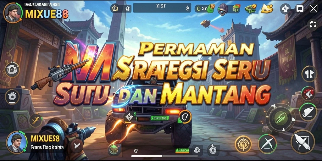 Screenshot dari gameplay MIXUE88 menampilkan pertempuran strategi yang intens.