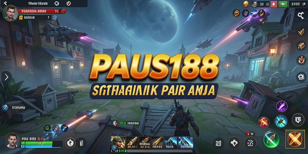 Tangkapan layar utama menunjukkan aksi pertarungan strategis di PAUS188.