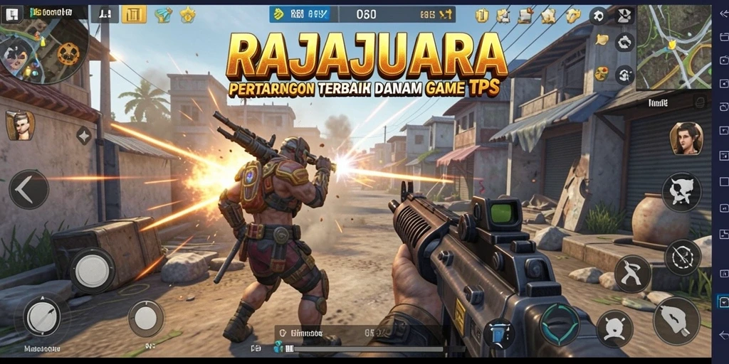 Tangkapan layar dari aksi seru dalam gameplay RAJAJUARA.