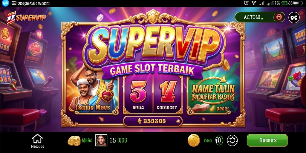 Screenshot gameplay <strong>SUPERVIP</strong> menampilkan keseruan bermain slot dengan grafis menarik.