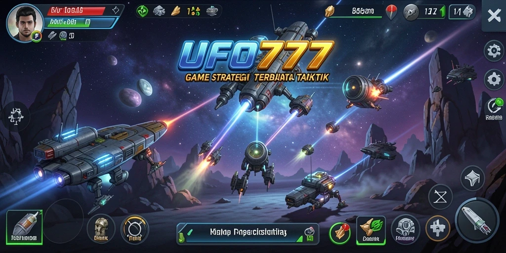 Tampilan gameplay seru dan strategis dalam UFO777.
