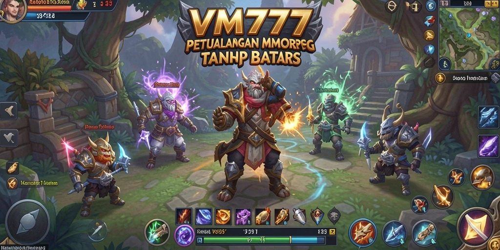 Gameplay VR yang menarik dalam dunia MMORPG yang luas.