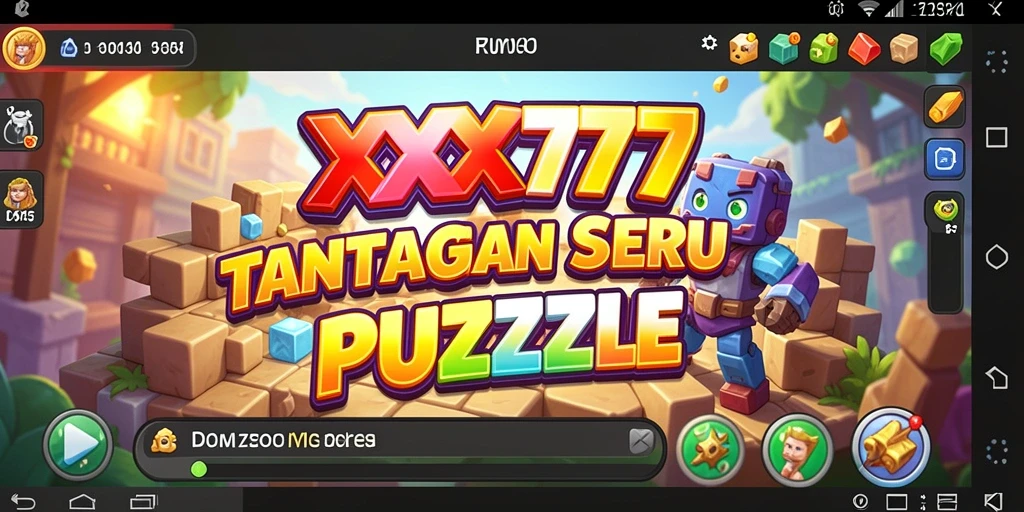 Gameplay seru dan menantang dari XXX777 di layar utama.